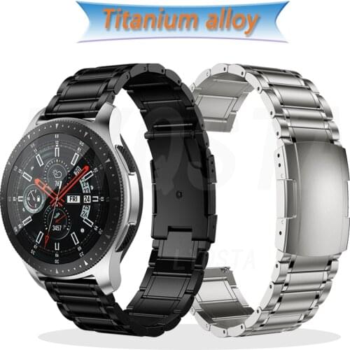 For Huawei GT2 Pro/GT2 46mm/GTR 47mm Wristbands Titanium Alloy Straps For Samsung Galaxy Watch Smart Watch Replacement Bracelet
