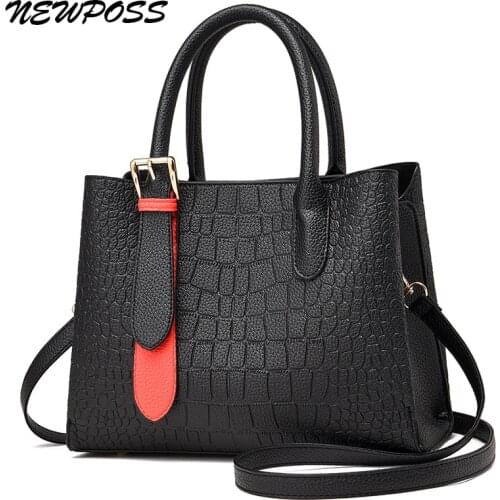 Luxury Alligator Handbags 2020 Big Capacity PU Leather Tassel Crossbody Shoulder Bags For Women Messenger Ladies Shoulder Bag