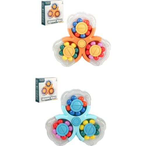 B2EB Sensory Spinner Hand Toy Magic-Ball Mini Bean Gyro for Preschool Early Education