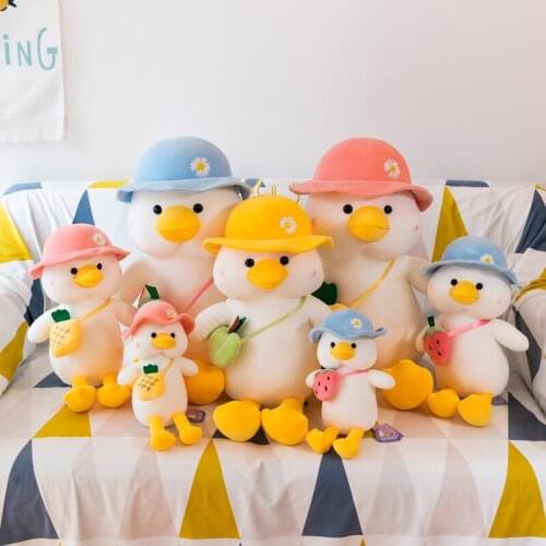 Cute school duck doll soft doll pretty pillow creative bed plush toy good quality lovely Soothing doll children birthday gift