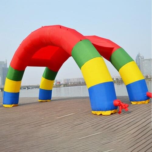 Discount Twin Arches 26ft*13ft D=8M/26ft Inflatable Rainbow Arch