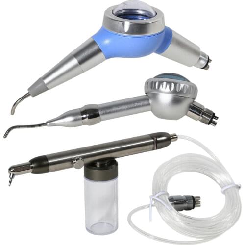 Dental Teeth Hygiene Prophy Jet 360º Rotation Air Polisher Alumina Air Abrasion Sand Blaster 4 Holes 3 Types