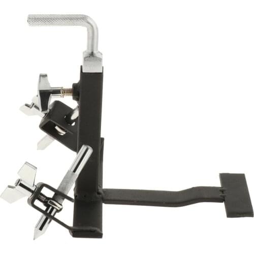 Percussion Mount Attach Pedals Cowbell Instrument Drum Set Mount with Handle for Concert
