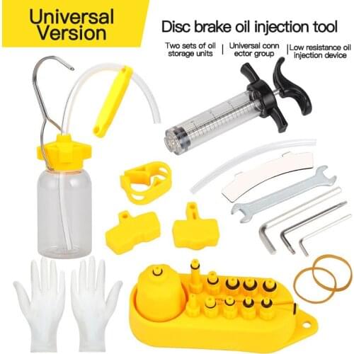 Universal Bicycle Hydraulic Disc Brake Mineral Oil Bleed Kit Funnel Syringe General Set Bike Brake Repair Tools Accessories