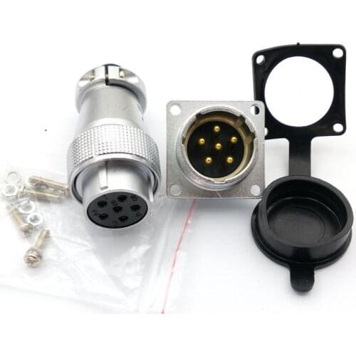 1SET PLS 24mm Openings Circular 6PIN 10PIN 12PIN 19PIN Aviation Plug Socket