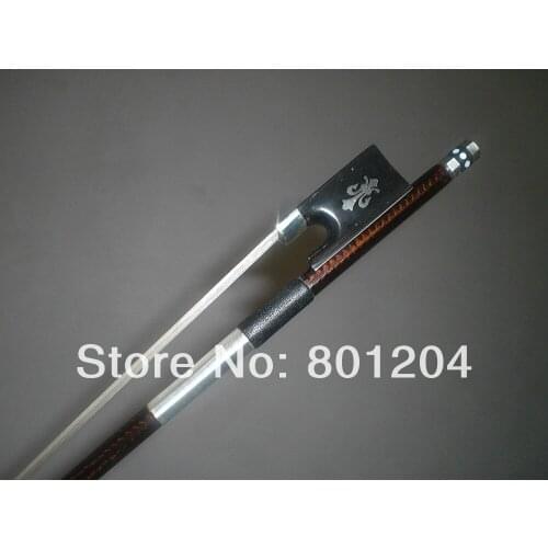 1 PC 4/4 Strong Balance Violin carbon Fiber bow, Coffee color & ebony frog 1005