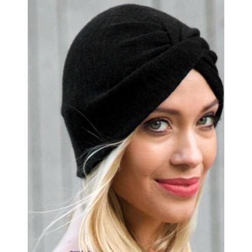 1 PC Fashion Solid Pleated Womens Cancer Chemo Hat Beanie Turban Head Scarf Wrap Cap Hair Loss Chemo Hat