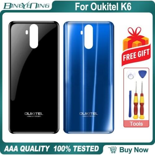 100% New Original Battery Cover For Oukitel K6 Protective Back case Repair Replacement Accessories Parts Phone Accessory