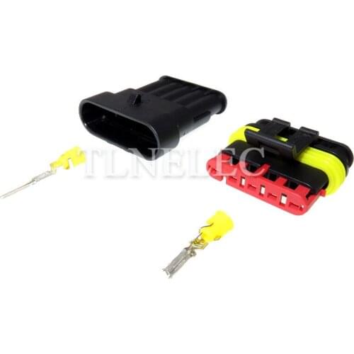 282107-1 282089-1 Superseal Male Female Waterproof Aut Electrical Wire Connector Plug Tyco AMP 5 Pin Connector