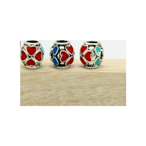 5pcs/lot Dripping oil spacer Cloisonne lotus beads Loose Bead Spacer Beads for DIY Jewelry Making bracelet fsg4