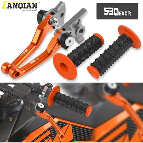 Motorcycle Aluminum Dirt Bike Brake Clutch Levers 7/8'' Rubber Handle Bar For 530EXCR 530 EXCR 2008 2009 2010 2011 Accessories