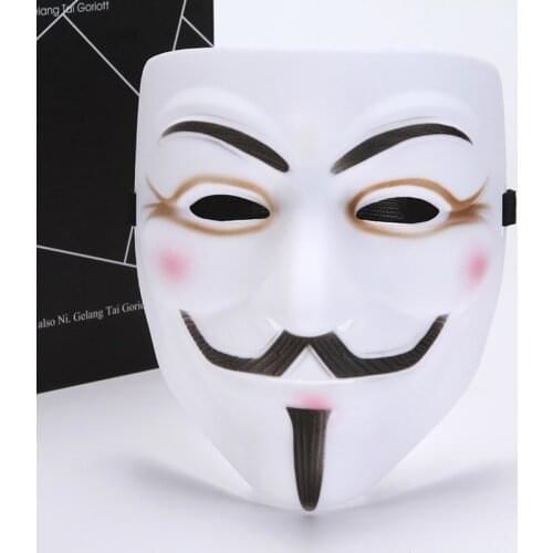 Black Red V for Vendetta Mask MultiColor Style Halloween Masquerade Party Cool Mask Cosplay Costume Accessory Funny Mask 10 Pcs