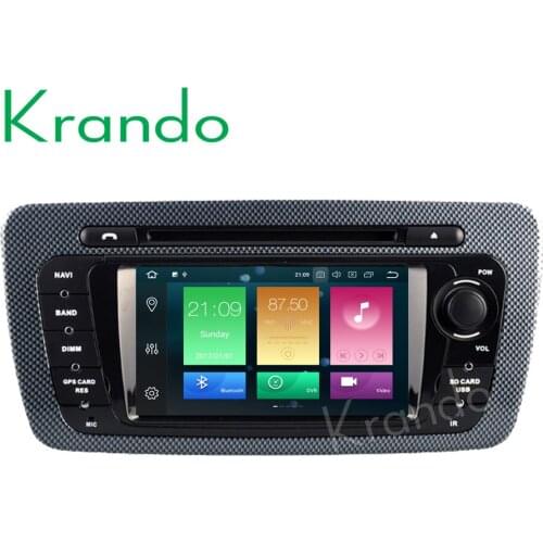 Krando Android 8.0 7'' 32GB ROM radio gps dvd player for seat ibiza 2009-2013 navigation multimedia system WIFI BT playstore