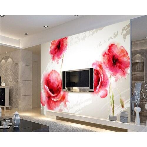 Custom Floral wallpaper murals,Vintage Rose Painting,3D photo wallpaper for living room bedroom hotel wall embossed wallpaper