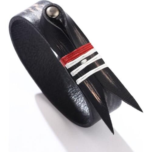 Kirykle 3 Color Genuine Leather Bracelets for Women Hand-woven Leather Bangle 2021 Fashion Wide Wrap Bracelet Femme Jewelry Gift