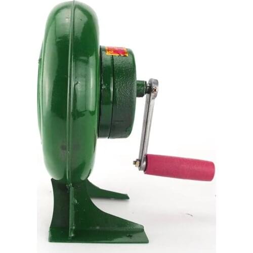 LISM Household Blower Outdoor Hand Crank Blower Manual Barbecue Booster Small Blower 250W 50MM Outlet Diameter 1:36 Speed Ratio