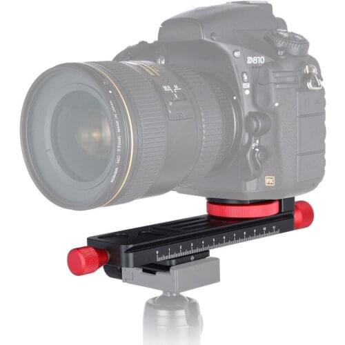 W-160 38mm Macro Focusing Rail Slider Mount for DSLR Camera Arca-Swiss Tripod Head 1/4" 3/8" Screw