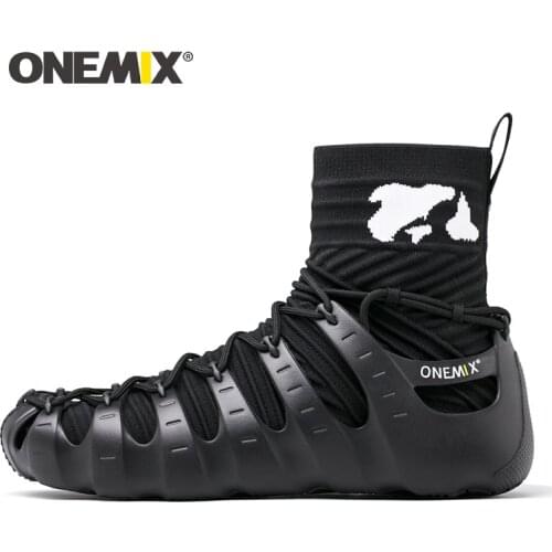 ONEMIX Men High-Quality Walking Shoes Outdoor Women Sandals Trekking Lace Up Sneakers Comfortable Lightweight Beach Slipper