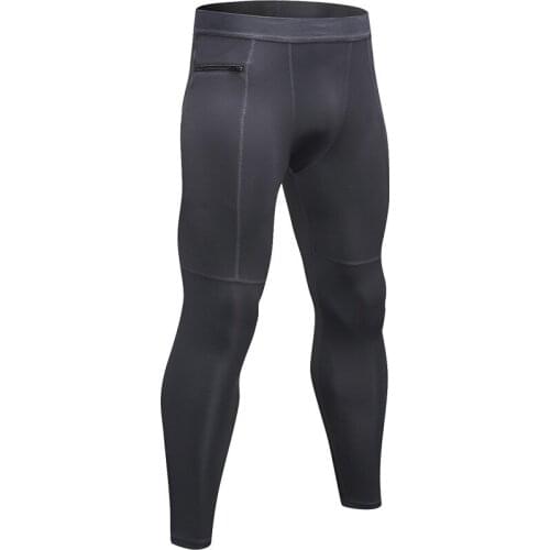 Men GYM Running Pants Jogging Man Sportswear Fitness Trousers 2020 Men Compression Pants Pocket Running Tights Sport Leggings