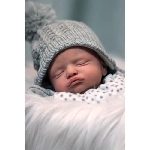 NPK 20 inches reborn Rosalie with certificate popular Vinyl Doll Kit soft touch fresh color full set doll kit with body