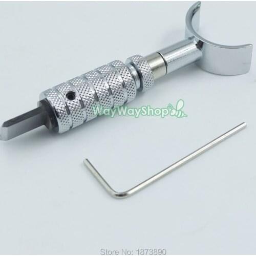 One Leather Tools Adjustable swivel knife 360 rotation Leather Carving Stamps Blade 14mm(0.55") x 9mm(0.35")