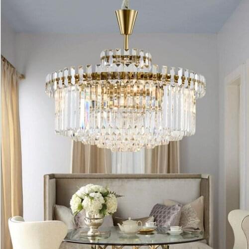 Modern minimalist crystal lamp neoclassical fashion personality creative bedroom dining room living room American designer lamps