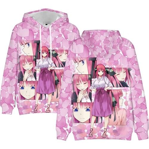 The Quintessential Quintuplets 3D Harajuku Hoodie Men/Women High Quality Casual Sweatshirt Fall Comfortable Fashion Pullover