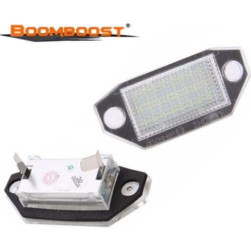 High power LED 2pcs 24pcs SMD LED White Number For Ford Mondeo MK3 2000-2007 12V License Plate Light Lamp