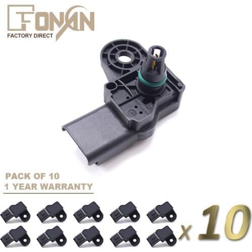 X10 Turbo Boost Pressure MAP Sensor For MINI Clubman Convertible Roadster Hatchback 0261230230 13627582551 0261230231