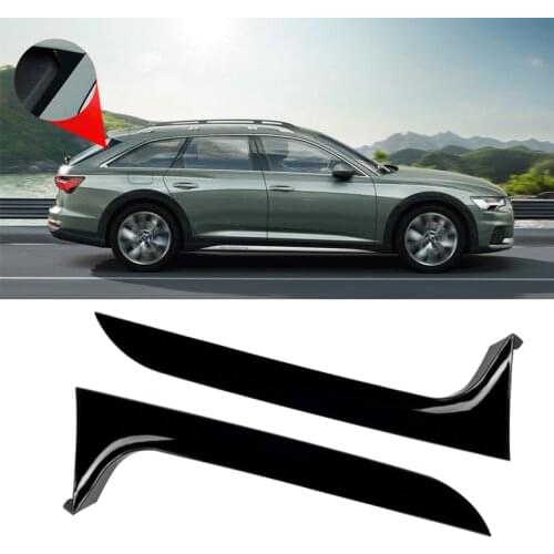 Rear Behind Window Spoiler Side Strip Cover Trim Exterior Refit Kit Fit For Audi A6 C7 Allroad TDI Quattro/for Avant 2012-2018