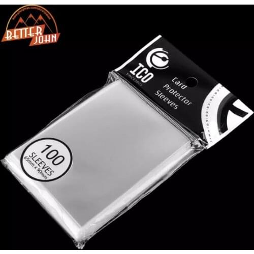 100pcs/pack Cards Protector 65*90mm Card Sleeves Magic of Three Kingdom Football Star Card Transparent Unsealed Game Sleeves