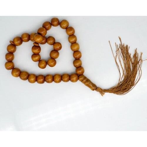 12mm Wooden 33 Prayer Beads Islamic Muslim Tasbih Subhah Masbahah Misbahah Allah Muhammad Rosary