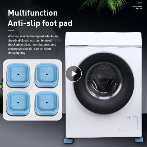 4Pcs/set Furniture Pads Anti Vibration Feet Pads Anti-Vibration Pad Dryer Universal Fixed Non-Slip Washing Machine Rubber Mat