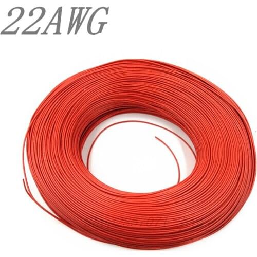 5M/ flexible red 22AWG PVC insulated Wire Electric cable, LED cable