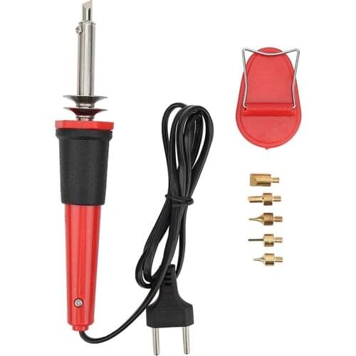 7Pcs Electric Soldering Iron Pyrography Woodworking Carving Pyrography Kit Stainless Steel Welding Tools (EU Plug)