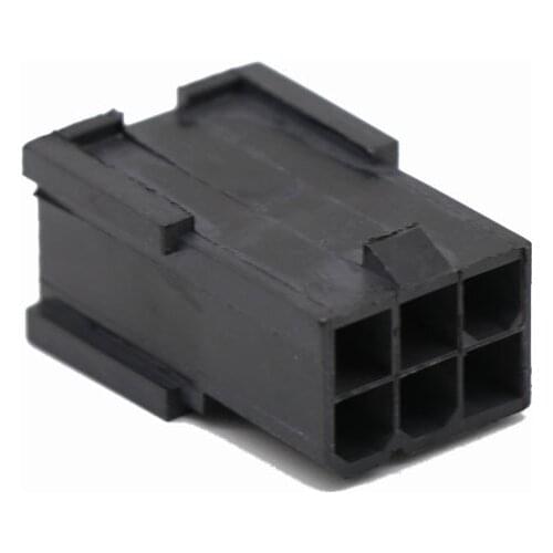 Angitu 4.2mm Black 6 Pin PCI-E Cable Female Housing PCI Express Connector