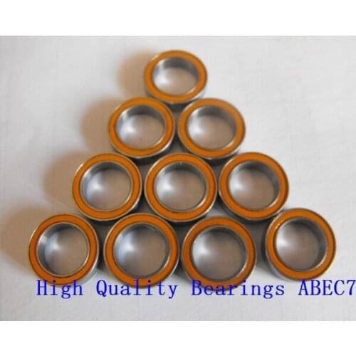Free shipping 10PCS 7x14x5mm Stainless steel hybrid ceramic ball bearing 7x14x5 S687 2RS CB ABEC7