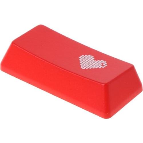 Red Love Heart Pattern Keyboard Keycap Mechanical ENTER/ESC Key Cap Hat for PC Computer Notebook Use Supplies C5AE