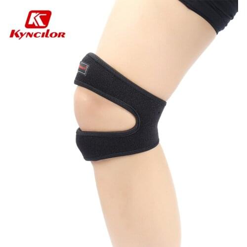 Kyncilor Knee Support Adjustable Double Buckle Patella Guard Belt Strap Brace Running Basketball Football Sports Knee Protector
