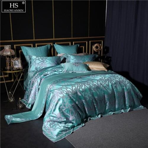 Fashion Geometry Bedding Set Embroidery Jacquard Pure Cotton Fabric Bedspread Bed Sheets Pillowcase Duvet Cover Cushion Cover