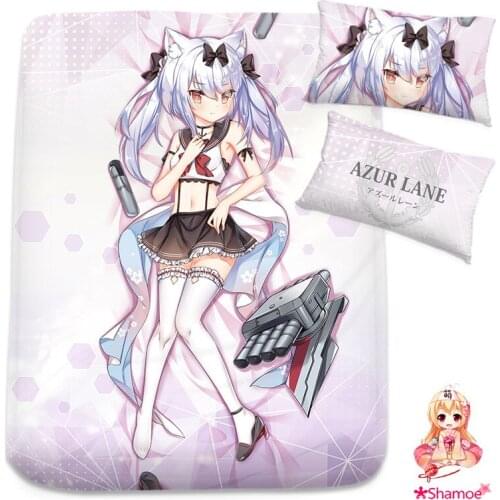 Anime Cartoon Cosplay Azur Lane Yukikaze Mattress Cover Fitted Sheet Fitted cover bedspread counterpane