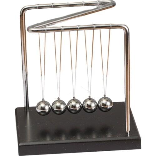 Newton Desk Table Decor Metal Cradle Pendulum Ball Physics Science Pendulum Steel Balance Ball home office Decoration