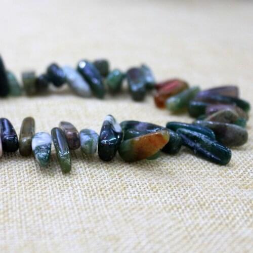 Natural Indian Agat Stone Beads Wholesale Mix Color 12-18 mm Stick Shape For DIY Jewelry Making DIY Necklace 80 Pcs Strand 15