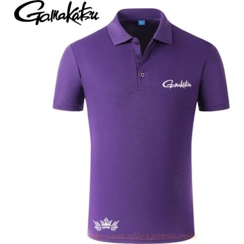 2021 New Gamakatsu Clothing Fishing T Shirts Men for Summer Polo Shirts Fishing Jackets Breathable Fishing Clothes Men Top
