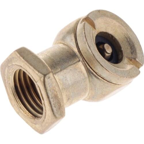 Dolity 1/4" Female NPT Direct Air Line Chuck With Shut-off for Tire Valves