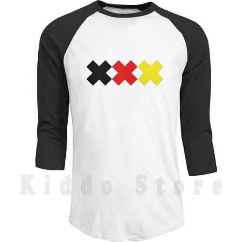 Xxx Black Red Gold Crosses Soccer Fan Motif Hoodies Long Sleeve German I Love Football I Love Soccer Wm Em Germany