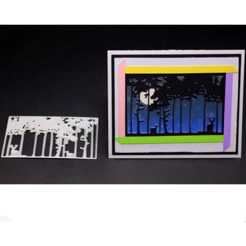YINISE SCRAPBOOK Metal Cutting Dies For Scrapbooking Stencils NIGHT DEER Paper Album Cards Making Embossing Die Cuts Cutter MOLD
