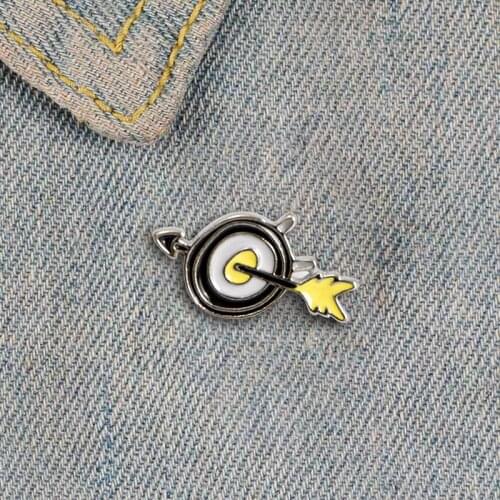 Bows And Arrows Shooting Badge Arrow Target Badge Alloy Archery Badges Brooch Outdoor Sports Archer Gift