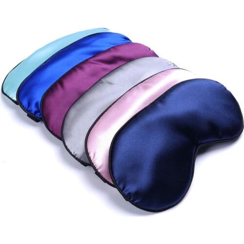 1Pc Pure Silk Sleep Rest Eye Mask Travel Relaxing Aid Blindfolds Eye Pads Shade Cover Eye Care Tools
