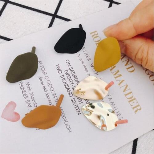 20pcs/lot new creative irregular geometric charms connectors for diy stud earrings pendant jewelry making accessories material